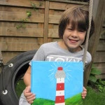 Kind met zijn beschermschilderij